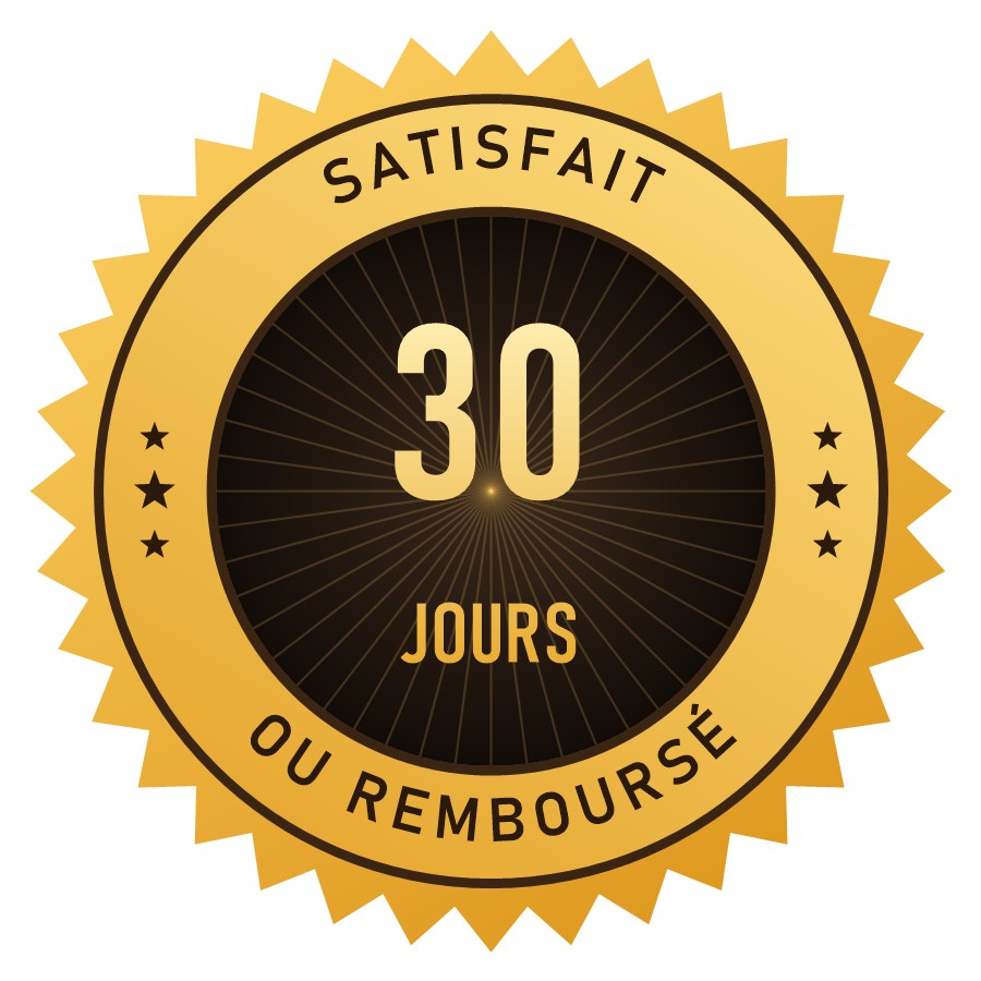 Badge satisfait ou remboursé 30 jours